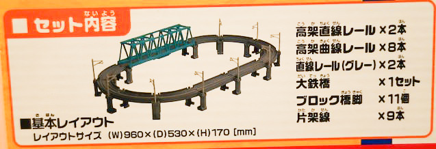 プラレール 高架レールと大鉄橋セット :20220219142648-00837us